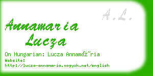 annamaria lucza business card